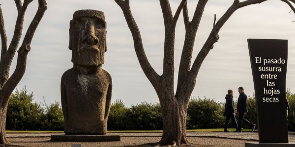 O silêncio do Moai e o sussurro de Gabriela Mistral