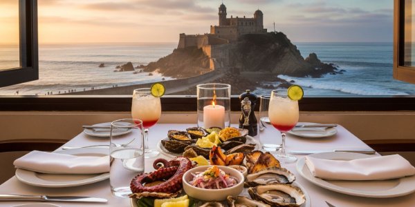 Almoço com vista para o infinito