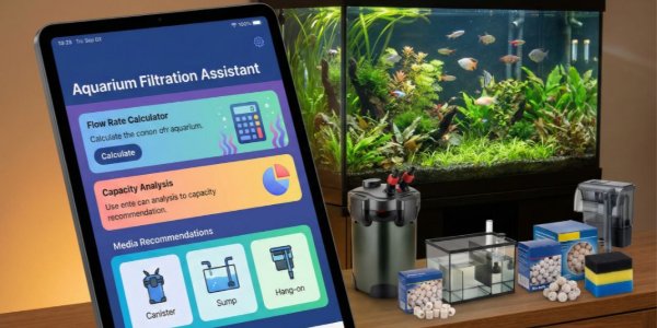 Assistente de Filtragem de Aquário